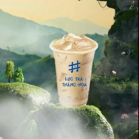 Hình ảnh Trà sữa lục trà hạnh nhân