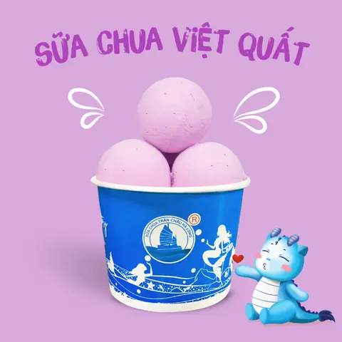 Hình ảnh Sữa chua việt quất
