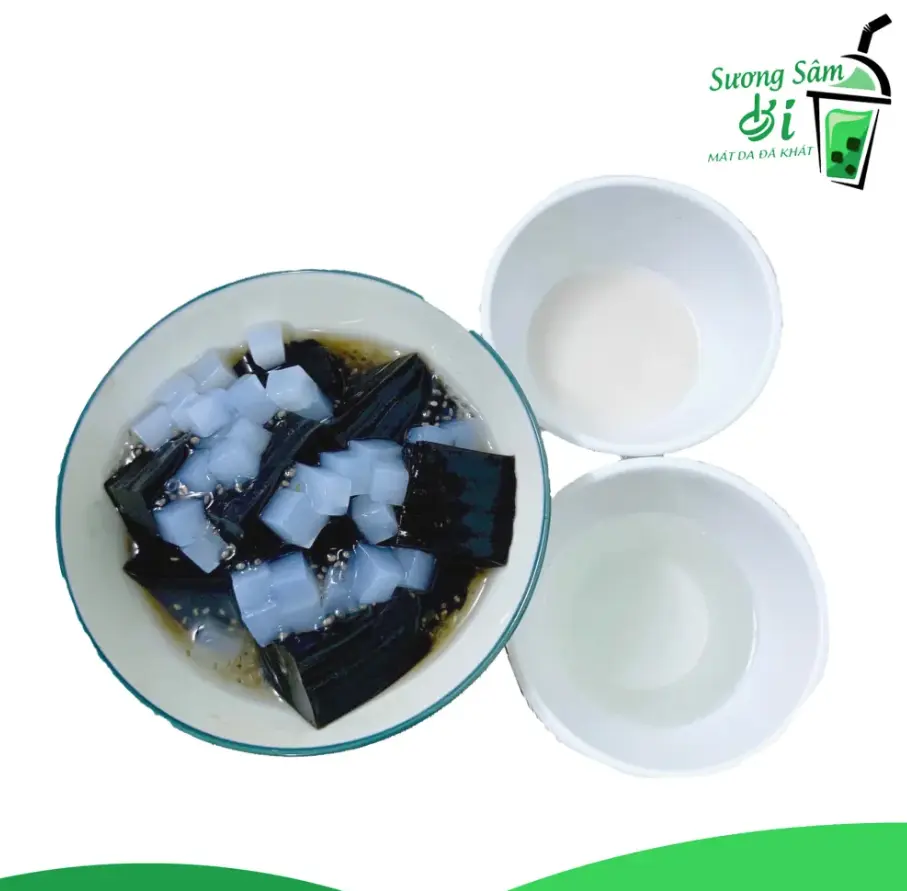 Hình ảnh Sương sáo thạch dừa hột é