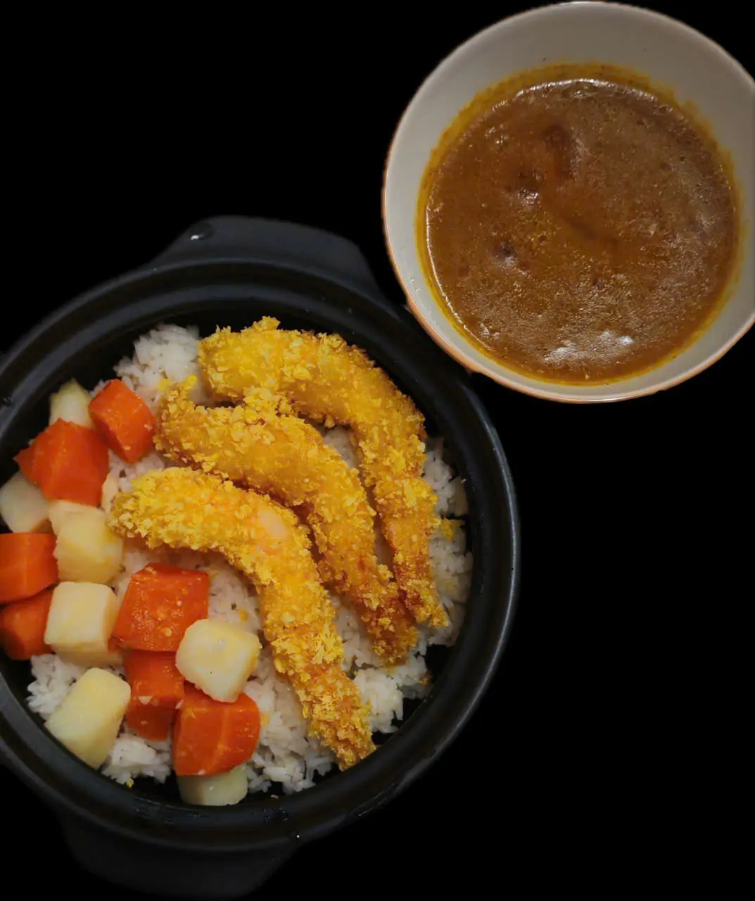 Hình ảnh Cơm cà ri tôm chiên xù