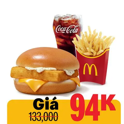 Hình ảnh Phần ăn burger cá