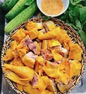 Hình ảnh nguyên con ga hấp muối tiêu 