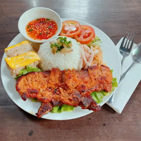 Hình ảnh Cơm sườn bì - Canh