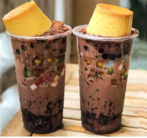 Hình ảnh Milo dầm thập cẩm - flan