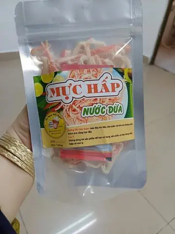 Hình ảnh Khô mực hấp nước dừa - 100gr