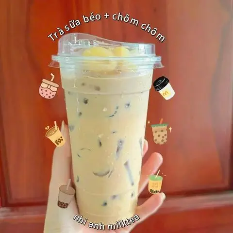 Hình ảnh Trà sữa béo - chôm chôm