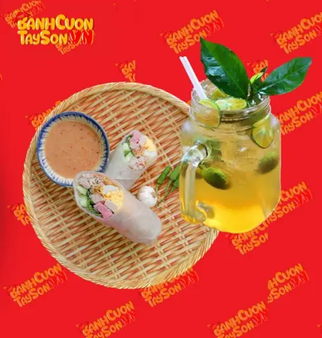 Hình ảnh Cuốn sẵn lụi bò - trà tắc mật ong