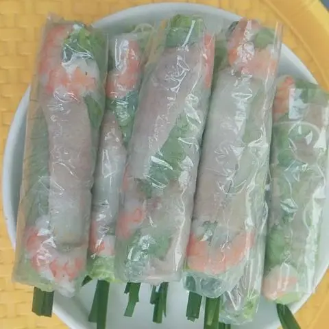 Hình ảnh 5 cuốn đầy đủ - 5 cuốn tôm thịt