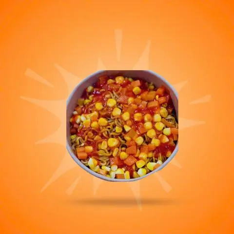 Hình ảnh Mì trộn indomie + bắp và cà rốt ( 1 vắt)