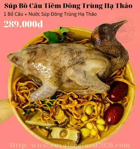 Hình ảnh Súp bồ câu tiềm đông trùng hạ thảo