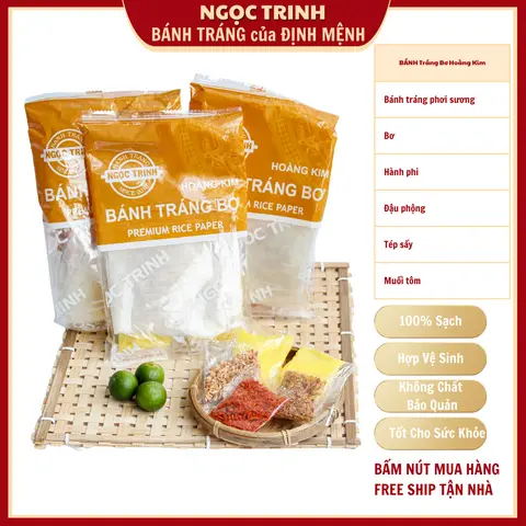 Hình ảnh Bánh tráng bơ hột gà phơi sương - 2 túi