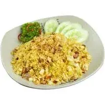 Hình ảnh Cơm chiên thịt xá xíu - canh rong biển thịt bằm
