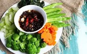 Hình ảnh Rau luộc thập cẩm kho quẹt