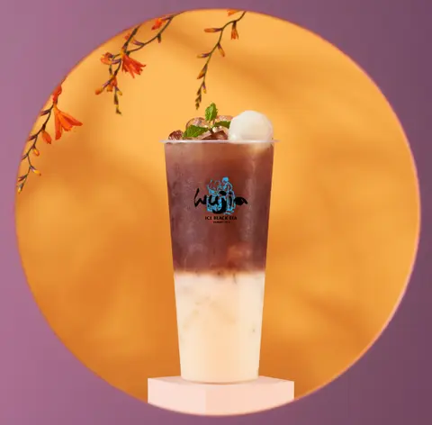 Hình ảnh Latte vải thiều