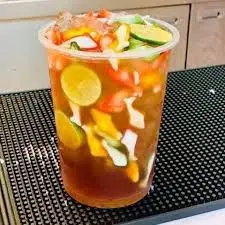Hình ảnh Trà Đào Thạch Cá - Ly Khổng Lồ