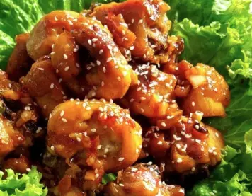 Hình ảnh Gà viên sốt chua ngọt