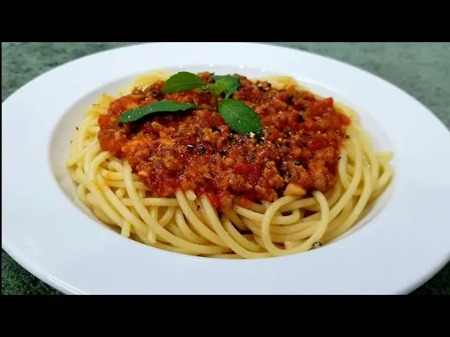Hình ảnh Mì Ý sốt bò bằm