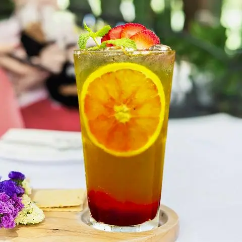 Hình ảnh Trà dâu bạc hà