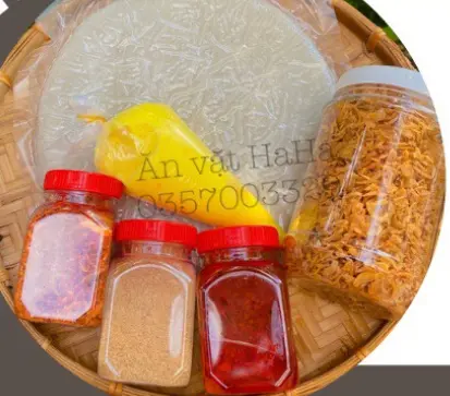 Hình ảnh Combo bánh tráng sa tế hành phi lớn