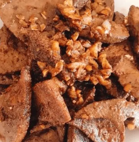 Hình ảnh Gan xào tỏi