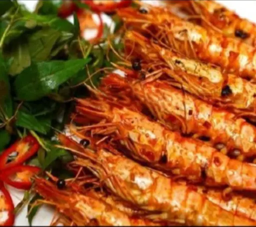 Hình ảnh Tôm nướng mọi