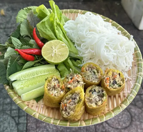 Hình ảnh Bún nem Hà Nội - nhân thịt