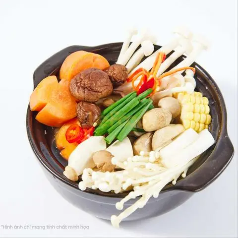 Hình ảnh Lẩu gà nấu nấm
