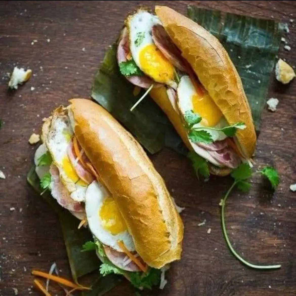 Hình ảnh Bánh mì ốp la