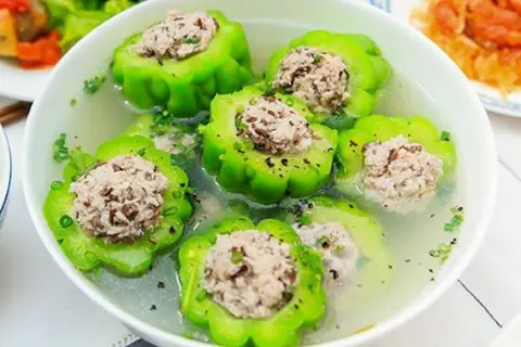 Hình ảnh Khổ qua nấu thịt bằm