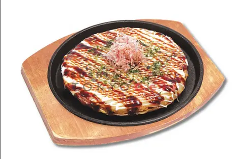 Hình ảnh Bánh nướng kiểu Nhật sốt phô mai - Okonomi yaki cheese sauce