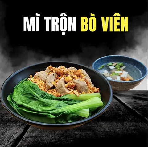 Hình ảnh Mì trộn Park Bò viên xiên giòn
