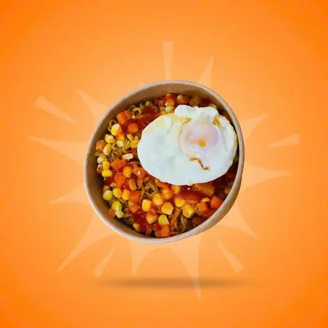 Hình ảnh Mì trộn indomie + trứng ốp la (1 vắt )