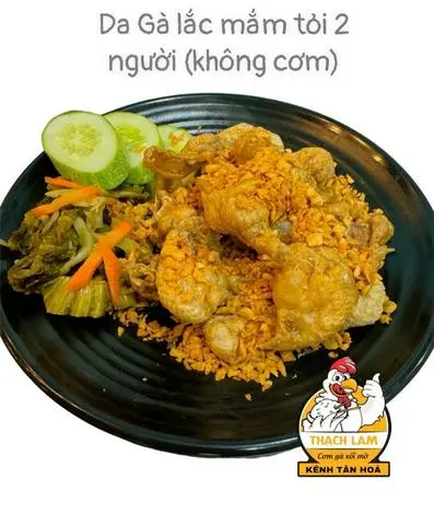 Hình ảnh Da gà lắc mắm tỏi 2 người - không cơm