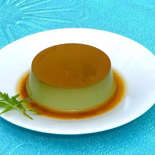 Hình ảnh Flan matcha