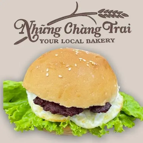 Hình ảnh Hamburger bò trứng