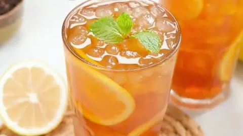 Hình ảnh Hồng trà chanh xả