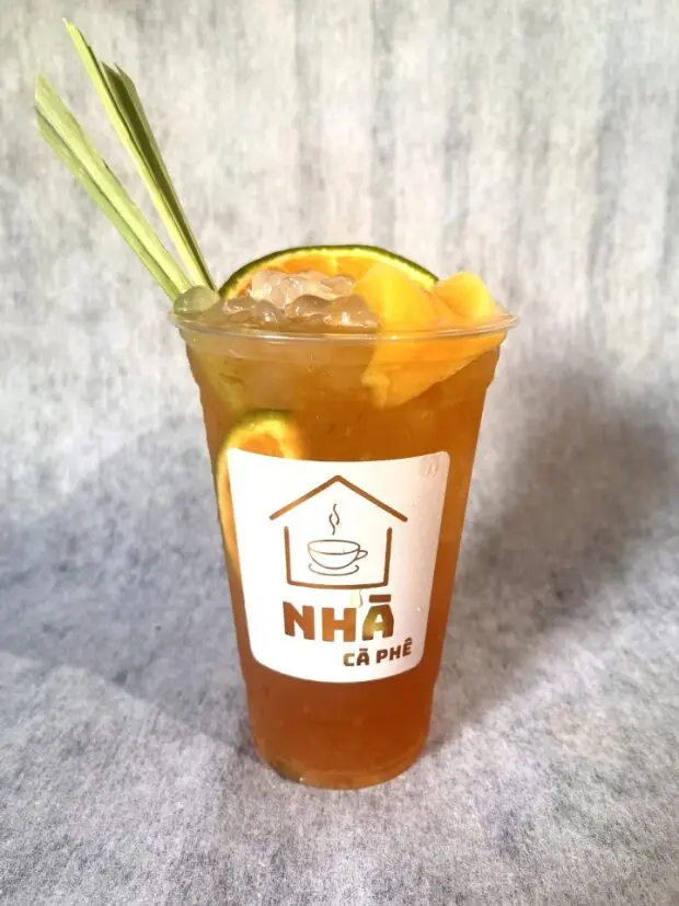 Hình ảnh Trà Đào Cam Sả