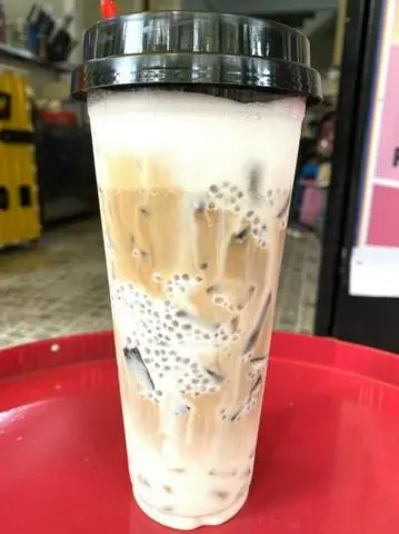 Hình ảnh Sữa tươi cà phê đường đen thạch sương sáo