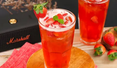 Hình ảnh Trà dâu tươi