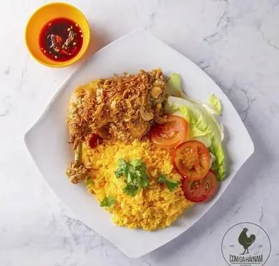 Hình ảnh Cơm đùi gà chiên nước mắm