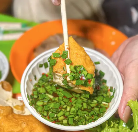 Hình ảnh Đậu hủ Triều Châu chiên chấm muối hẹ