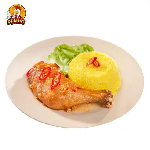 Hình ảnh Cơm Đùi gà Xốt Chua cay (SIZE VỪA)