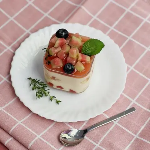 Hình ảnh Mousse phô mai ổi hồng