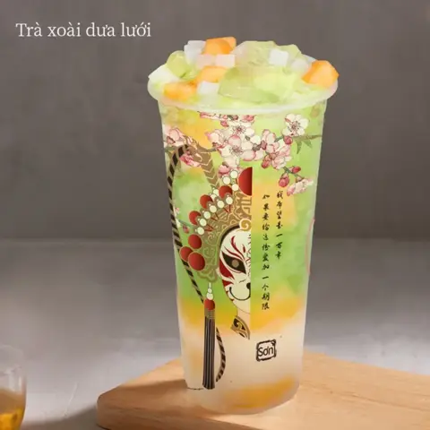 Hình ảnh Trà xoài dưa lưới