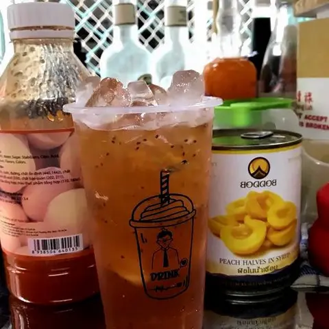 Hình ảnh Trà đào hạt chia