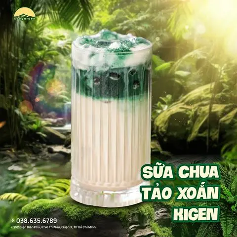 Hình ảnh Sữa chua nha đam tảo xoắn