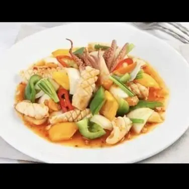 Hình ảnh Hải sản xào chua ngọt thêm