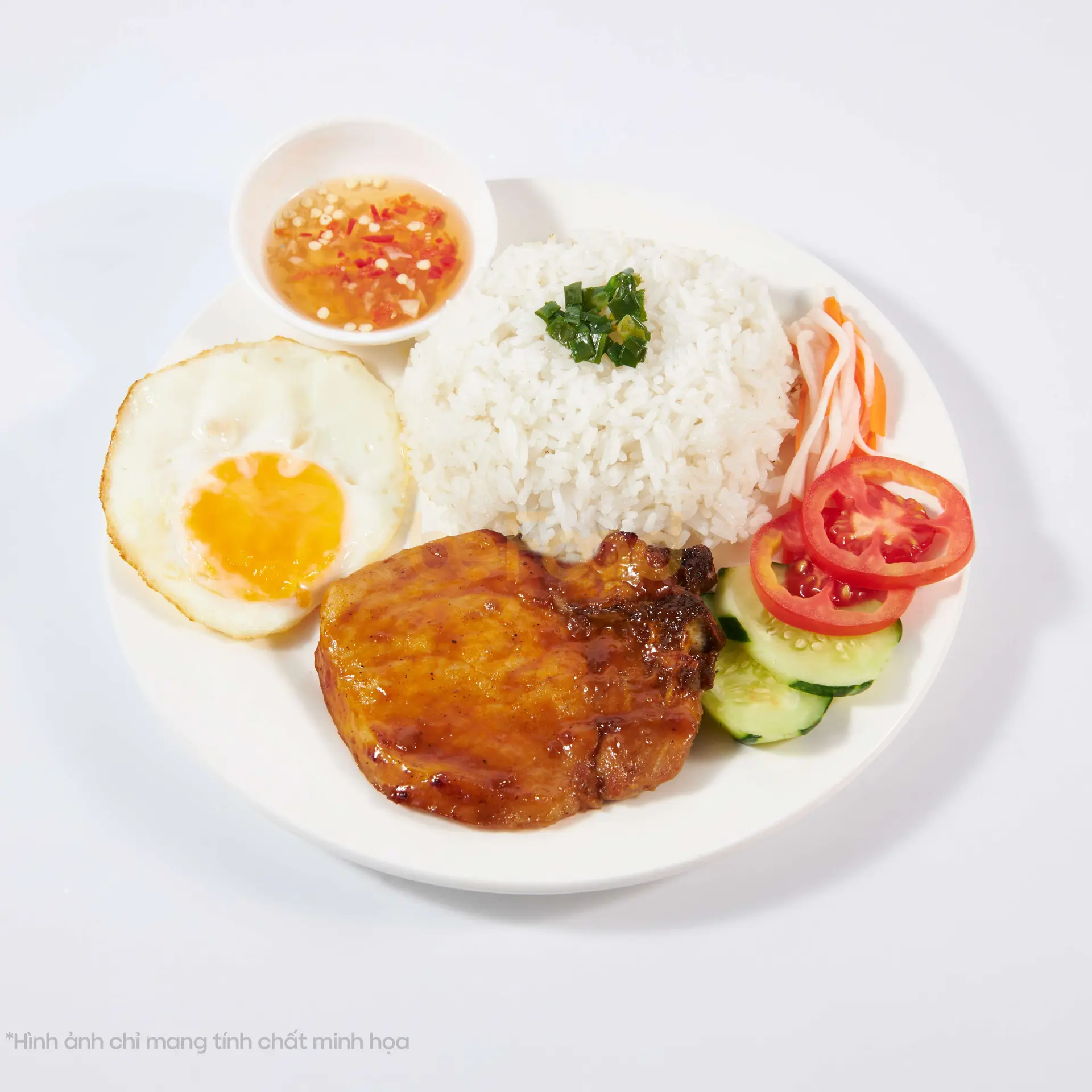 Hình ảnh Cơm sườn trứng
