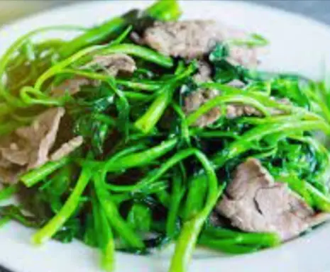 Hình ảnh Rau muống xào bò
