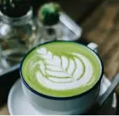 Hình ảnh Cà phê latte trà xanh
